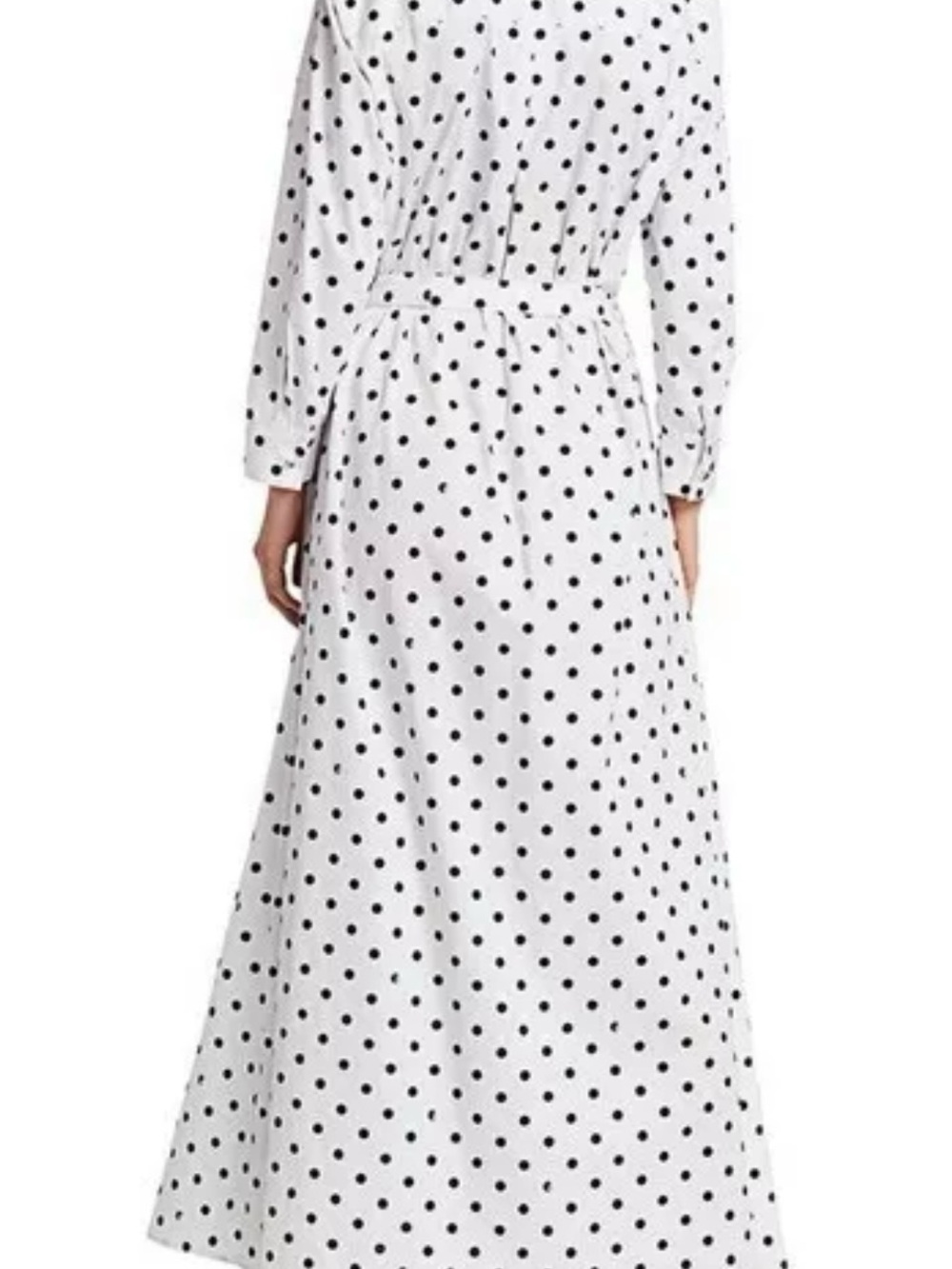 STAUD White Maxi Dress with Black Polka Dots sold out - Picture 5 of 9